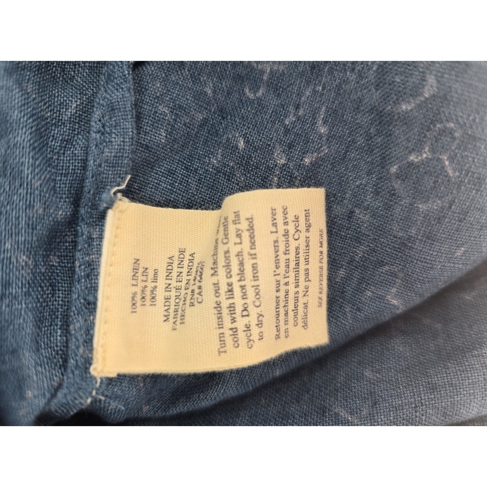 Faherty Blue Button-Front Mini Dress - Picture 6 of 6